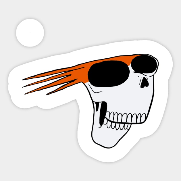 Brendon Small Skull Sticker by TheDeathOfMyChildhood1